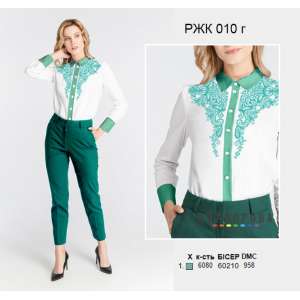 Рубашка женская комбинированая РЖК-010Г